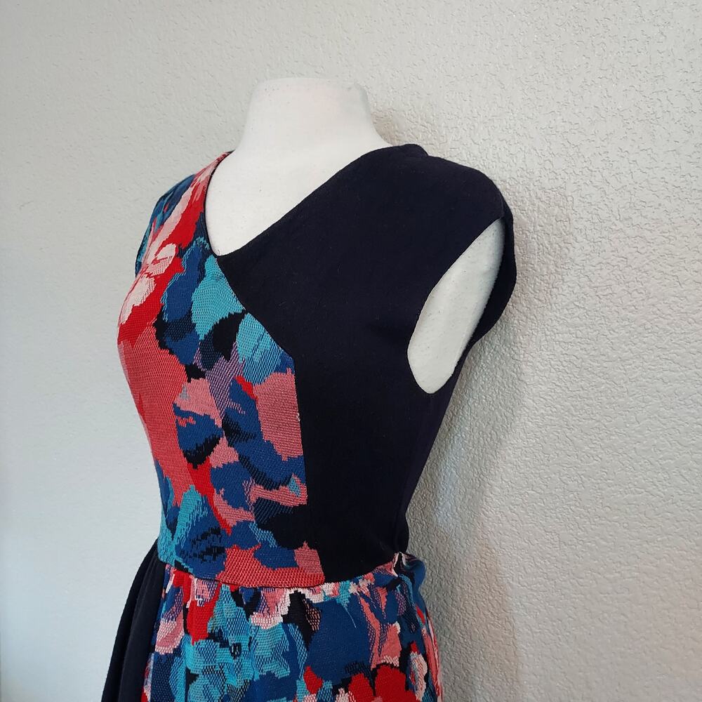 Leifsdottir Colorful Knit Sleeveless Floral Dress Size 8 - Picture 8 of 13